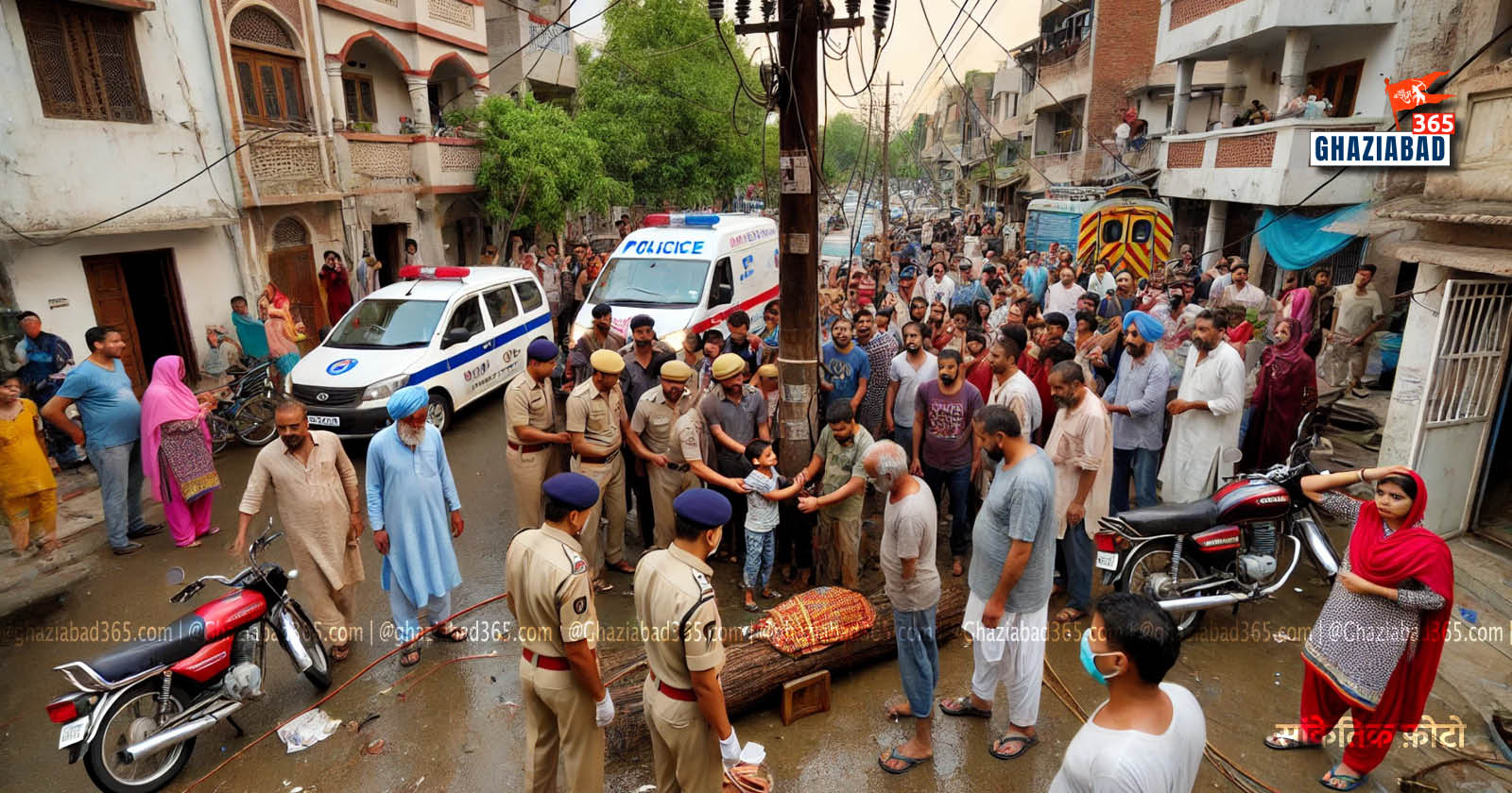 गाजियाबाद के लाजपत नगर में करंट लगने से 5 वर्षीय मासूम की मौत, परिवार में कोहराम